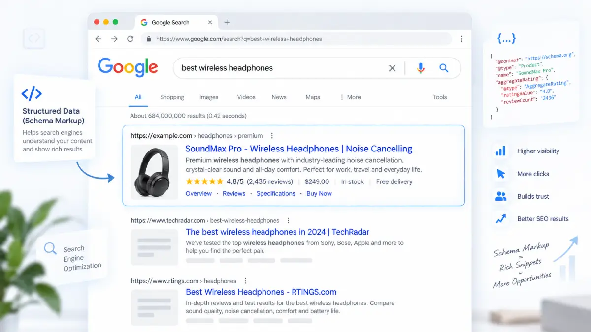 Schema markup i rich snippet u Google pretrazi