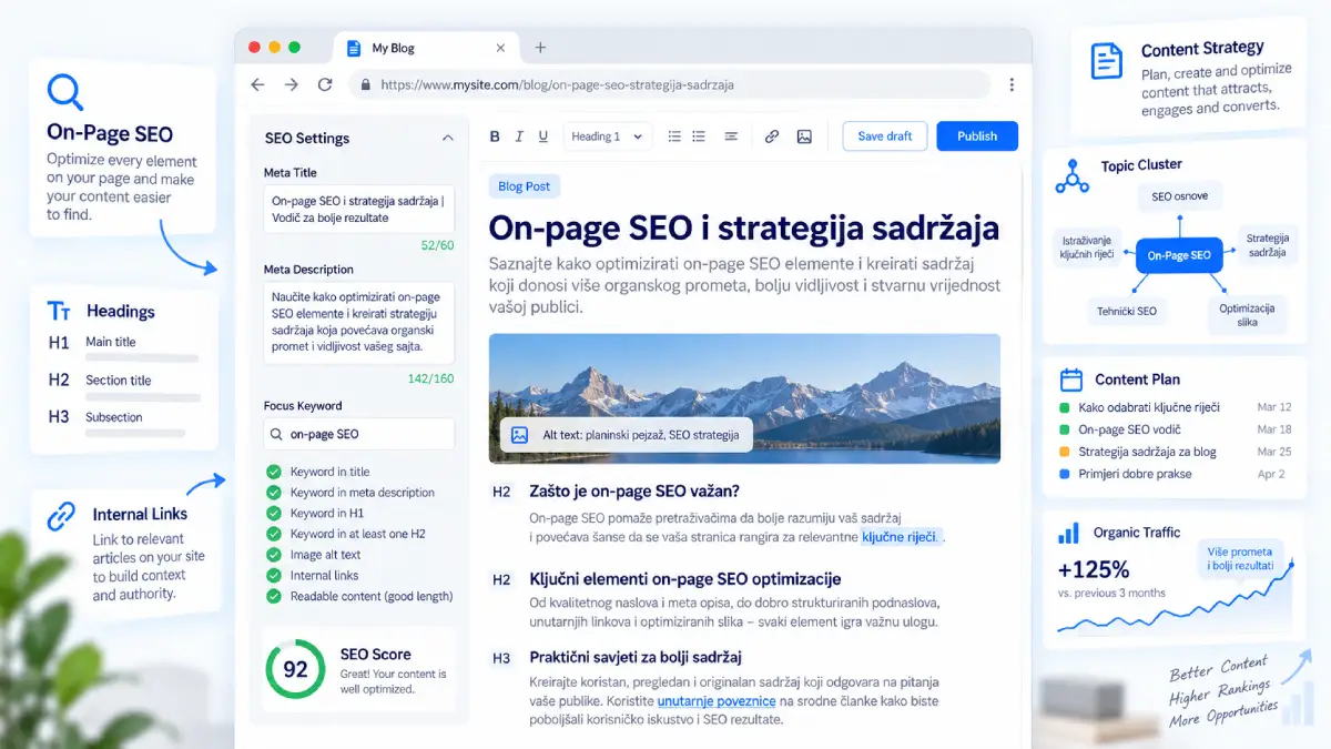 On-page SEO i strategija sadržaja
